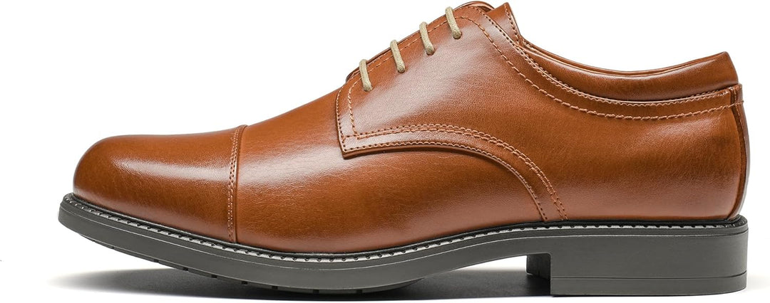 Bruno Marc Herren Anzugschuhe Schnürhalbderby 41 EU Braun, 41 EU Braun