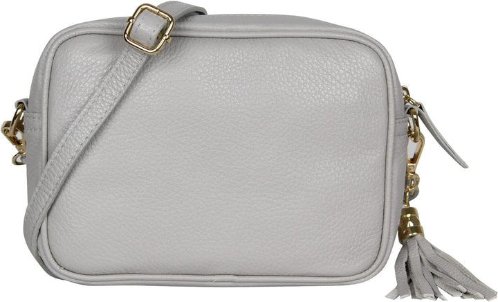 AmbraModa GLX8 - Damen Handtasche Umhängetasche Schultertasche Handytasche aus genarbtem Rindsleder