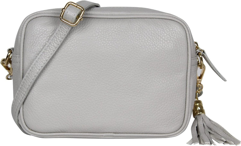 AmbraModa GLX8 - Damen Handtasche Umhängetasche Schultertasche Handytasche aus genarbtem Rindsleder