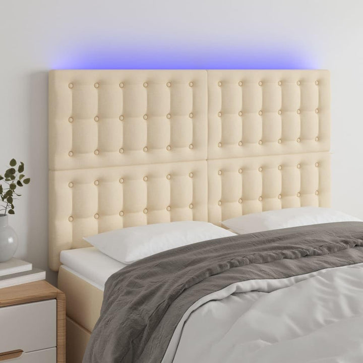 vidaXL LED Kopfteil Bettkopfteil Polsterkopfteil Betthaupt für Bett Bettgestell Bettrahmen Schlafzim