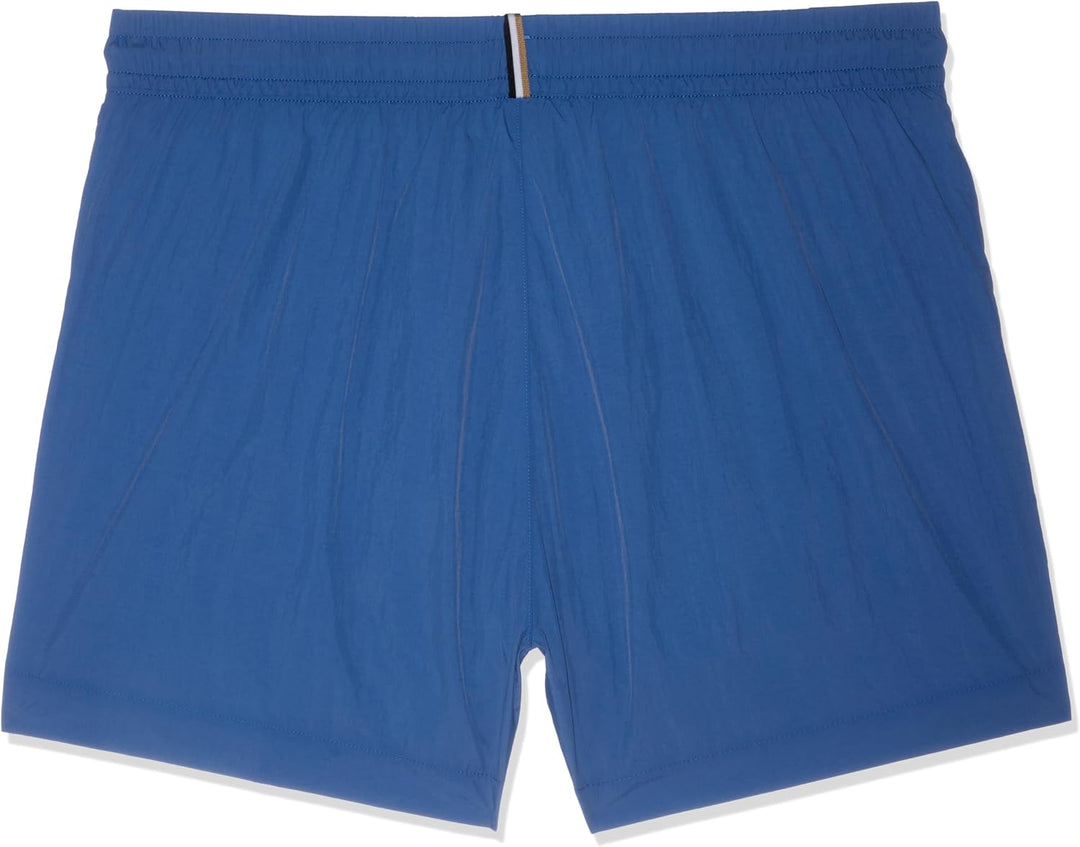 BOSS Herren Mooneye Badeshorts mit Umriss-Logo-Print S Bright Blue 436, S Bright Blue 436
