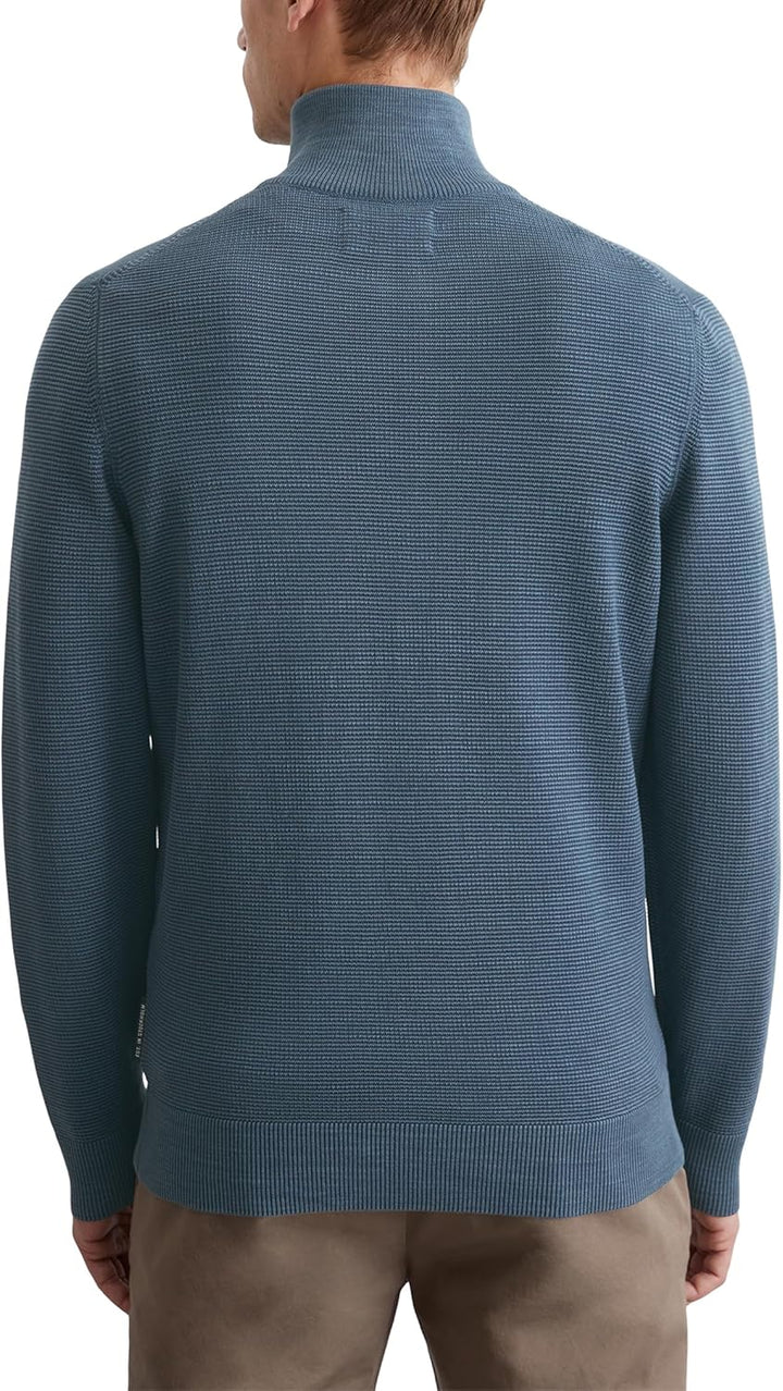 Marc O'Polo Herren Strickpullover aus Bio-Baumwolle mit Reissverschluss S M849, S M849