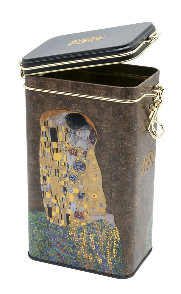 Fridolin Vorratsdose/Kaffeedose aus Metall mit Verschluss - Gustav Klimt: Der Kuss