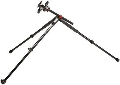 Manfrotto Kit Alu Stativ mit 3 Segmenten und 3-Wege-Neiger, Professionelles Fotozubehör-Kit, Kameras