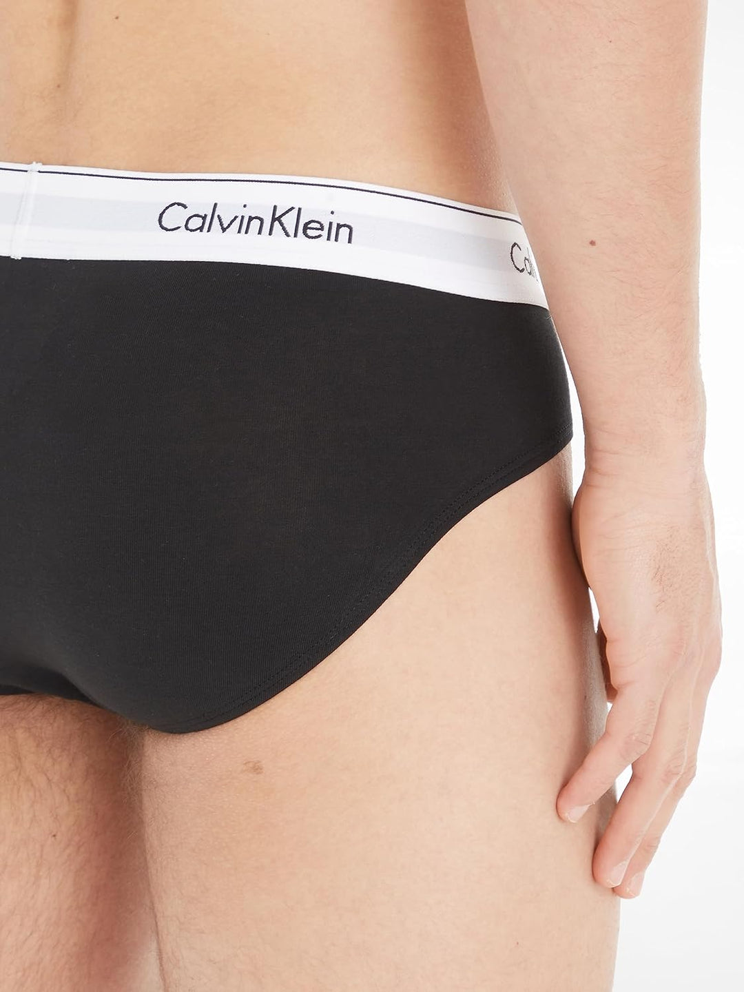 Calvin Klein Herren 3er Pack Unterhosen Hip Briefs Baumwolle mit Stretch XL Schwarz (Black/ Black/ B