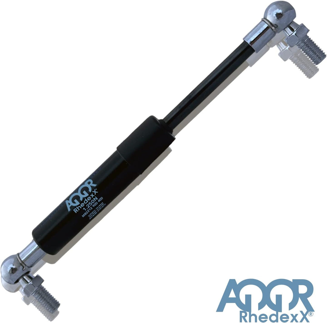 RhedexX® Gasdruckfeder Kugelkopf 300mm/100mm/600N - M8 Gewinde Gasfeder Gasdruckdämpfer Kugelgelenk