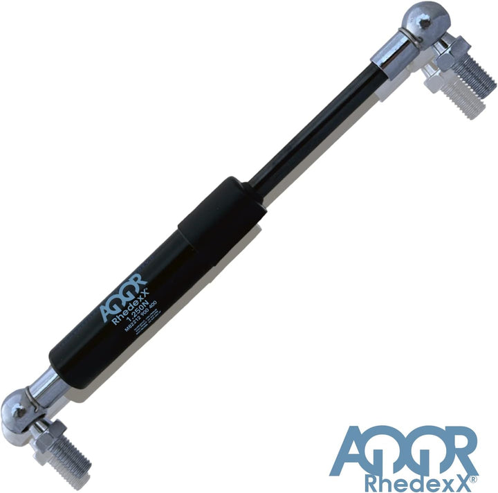 RhedexX® Gasdruckfeder Kugelkopf 300mm/100mm/600N - M8 Gewinde Gasfeder Gasdruckdämpfer Kugelgelenk