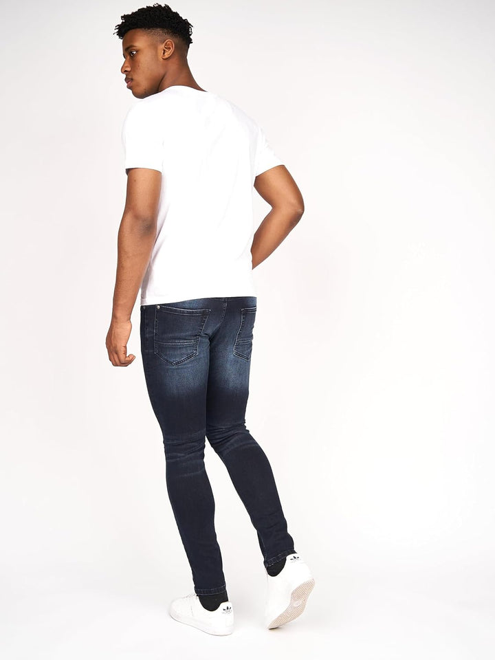 Crosshatch Herren Barbeck Slim Jeans 32W / 34L Light Wash, 32W / 34L Light Wash