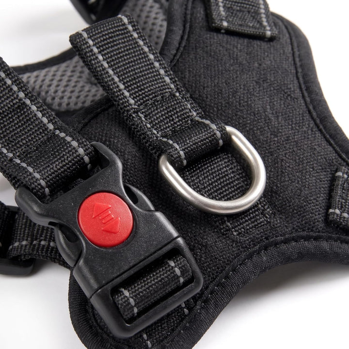 Hundegeschirr XL Anti-Zug mit gepolstertem Griff &amp; Reflektoren für grosse Hunde - Brustgeschirr stuf