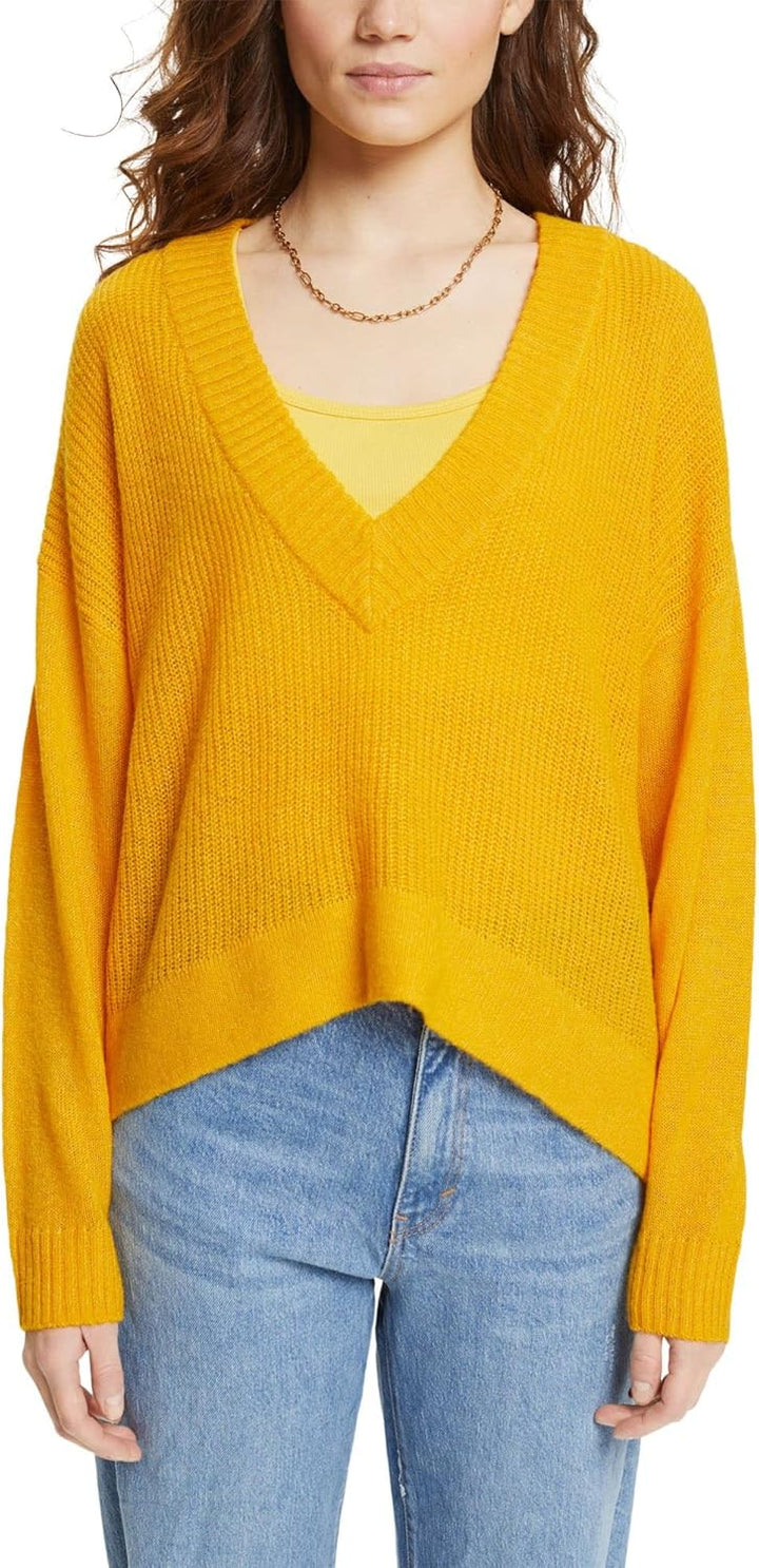 ESPRIT Damen Pullover XS 730/Sunflower Yellow, XS 730/Sunflower Yellow