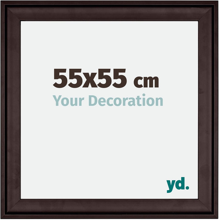 yd. Your Decoration - Bilderrahmen 55x55 cm - Bilderrahmen aus Holz mit Acrylglas - Antireflex - Aus