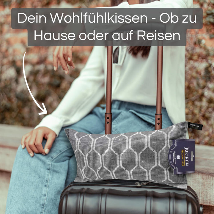 Jokipiin Premium Saunakissen 40 x 22 cm | 100% Made in Finland | ReisekissenLeinen Baumwolle