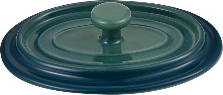 BERGNER - 4er-Set Mini-Pfannen aus Steingut - Inklusive grünem E Xcalibur-Deckel - Ofenfest - 16,7 |