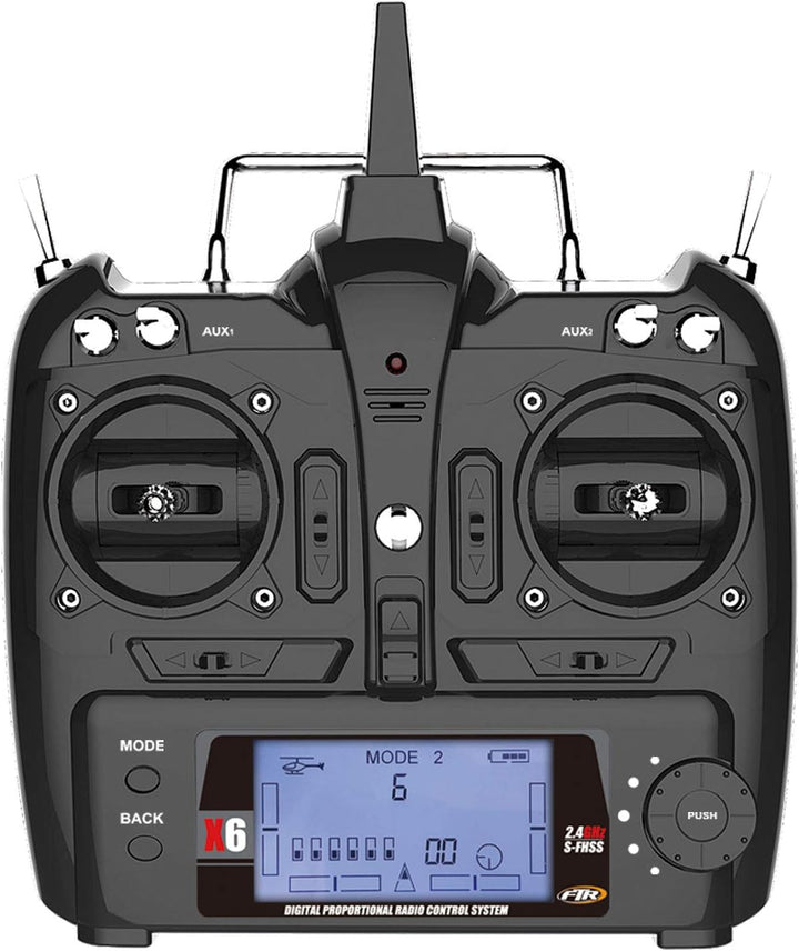 Amewi AS350 RC Hubschrauber RtF 700er, Rot/Weiss
