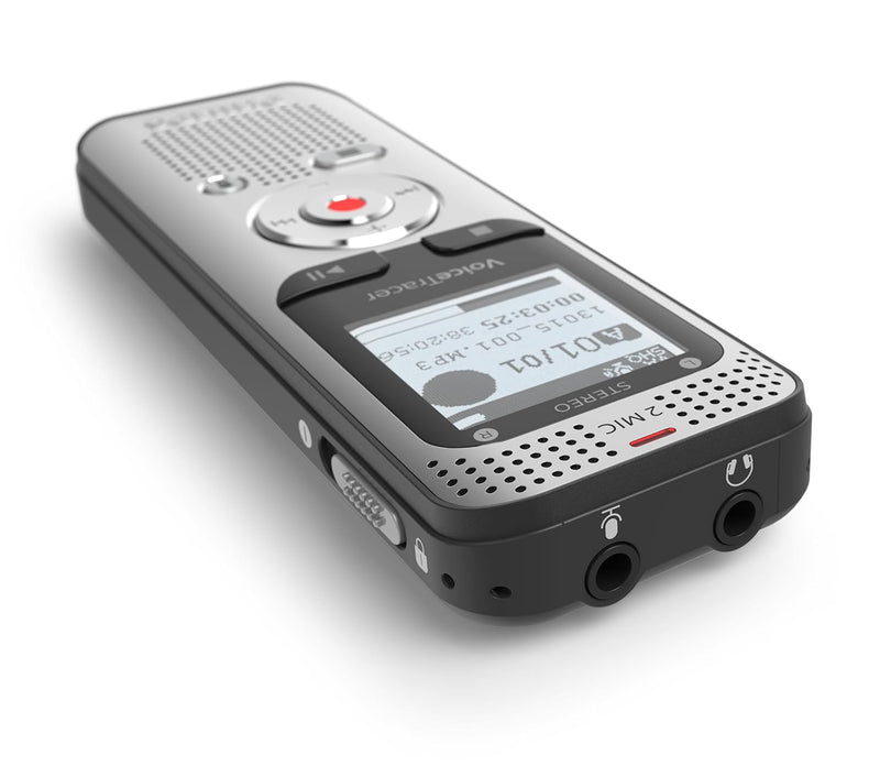 Philips VoiceTracer DVT2050 digitales Diktiergerät Audiorecorder Aufnahmegerät, Stereo MP3, 8GB