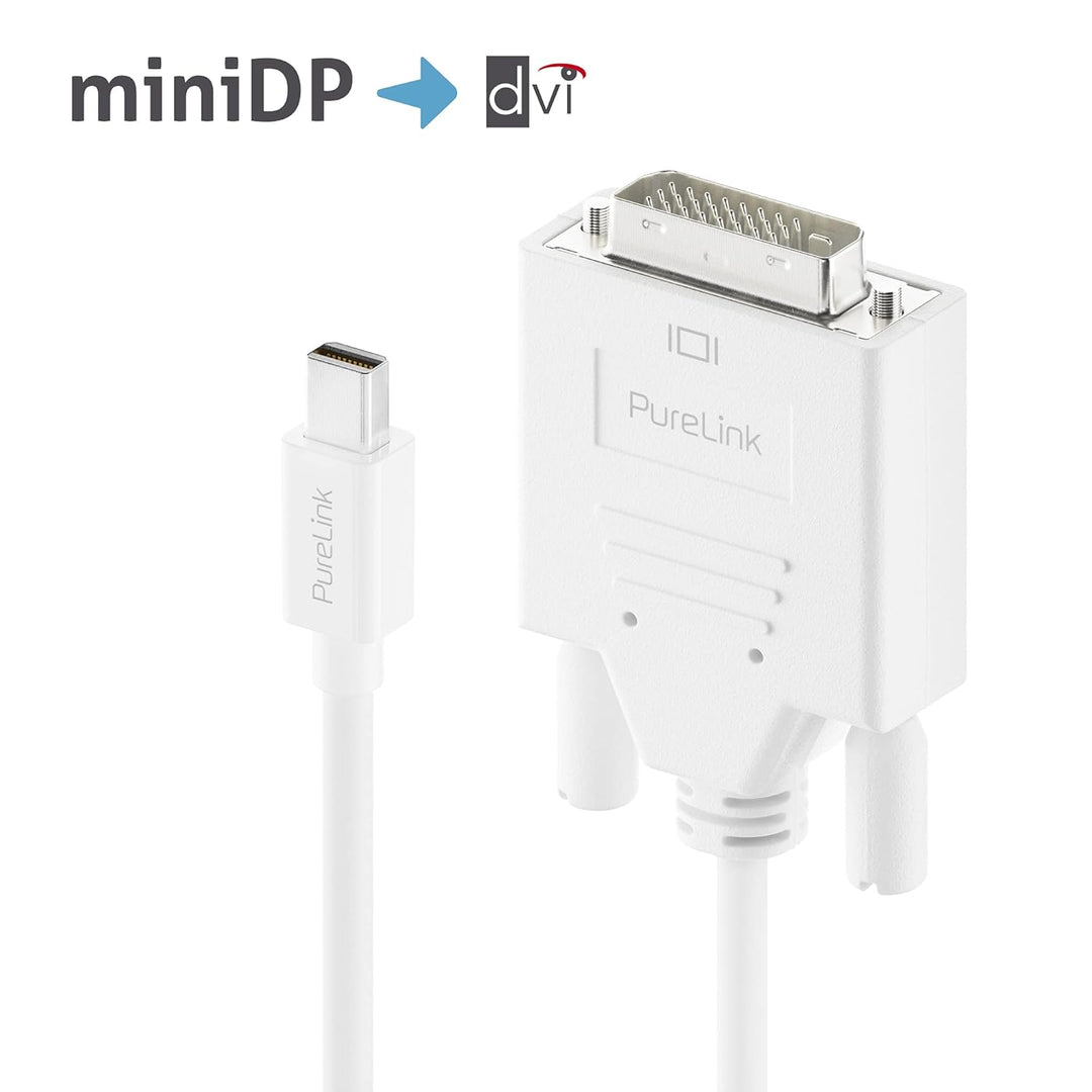 PureLink USB-C auf DVI Kabel - 1920x1200 - WUXGA - (DVI-D Single Link) - 4,95Gbps, 1,50m, weiss USB-