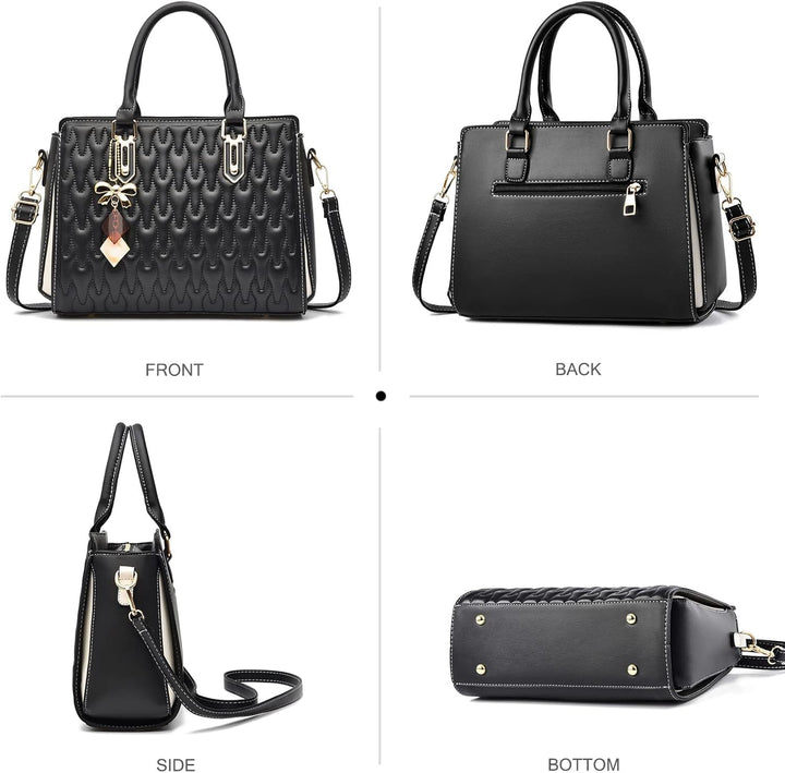 NICOLE & DORIS Handtasche für Frauen Elegante Henkeltasche Damen Mode Schultertaschen PU Leder Umhän