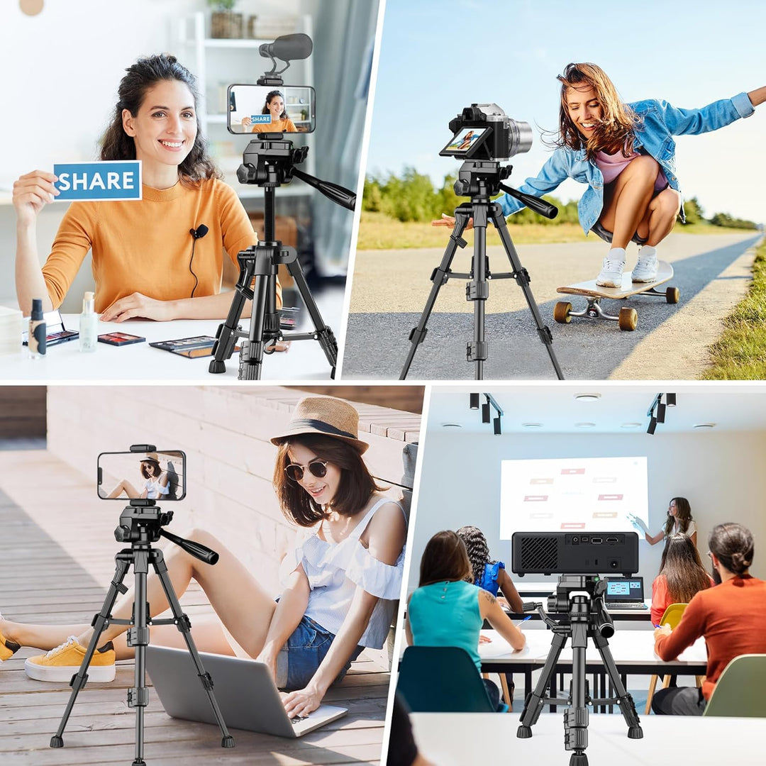 JOILCAN Mini Stativ 63.5cm, Aluminium Kamera Stativ für Cannon/Sony/DSLR Kamera/Video Camcorder/Proj