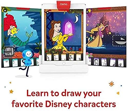 Osmo - Super Studio Disney Princess Starter Kit for iPad - Ages 5-11 - Drawing Activities iPad Base