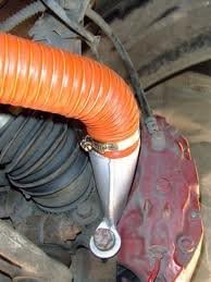 Autobahn88 Automotive SCAT Flex Duct (mit Silikon imprägniertes Fiberglas, stahldrahtverstärkt), Inn