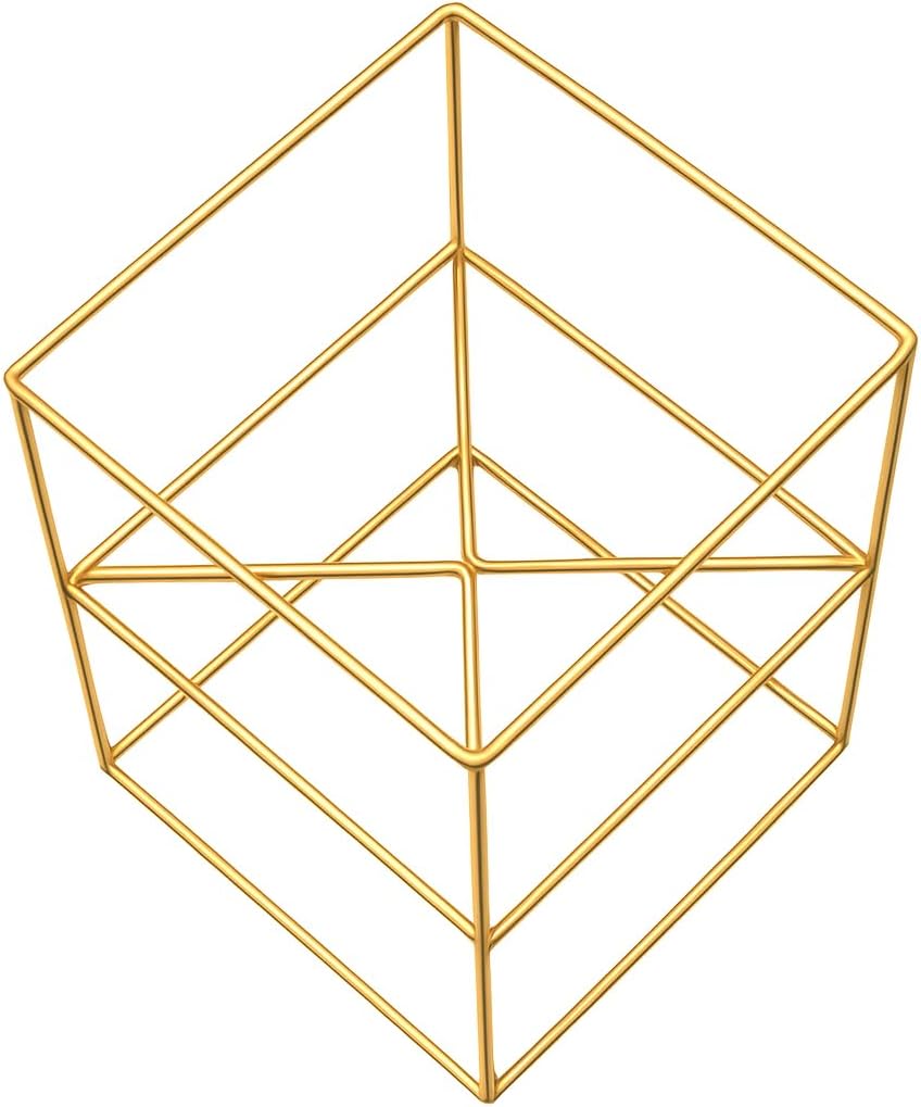 Pflanzenständer Filo - 24x24x40cm - Farbe Gold - für Zimmerblumen - Metallregal - Dekorativer Tisch