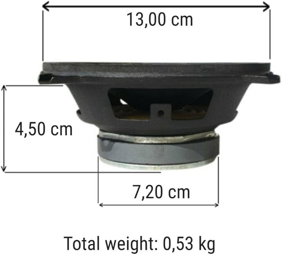 KIT Set FÜR CIARE CW130Z 1 Woofer 13 cm 130 mm Durchmesser, 50 Watt rms 100 Watt max, Impedanz 4 Ohm