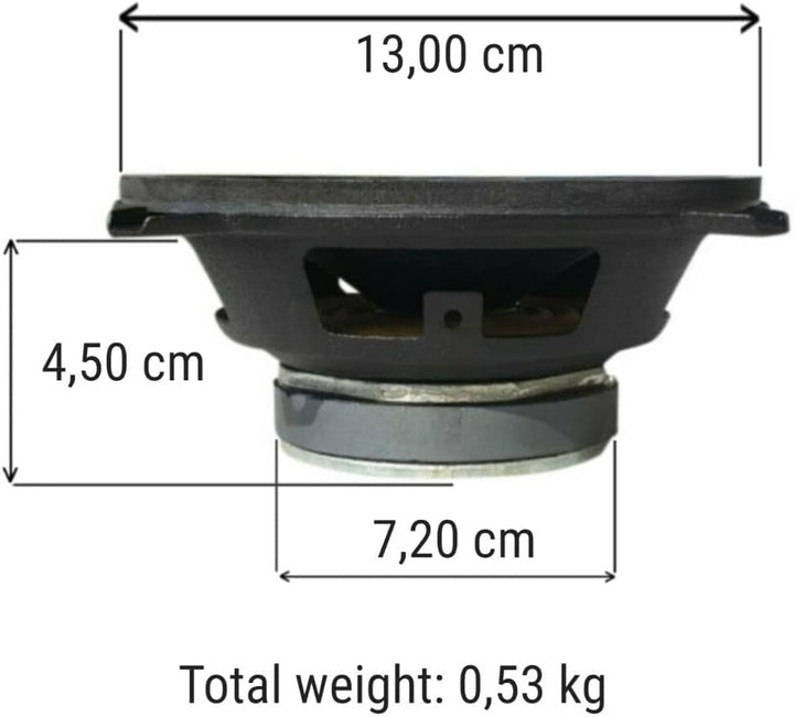 KIT Set FÜR CIARE CW130Z 1 Woofer 13 cm 130 mm Durchmesser, 50 Watt rms 100 Watt max, Impedanz 4 Ohm