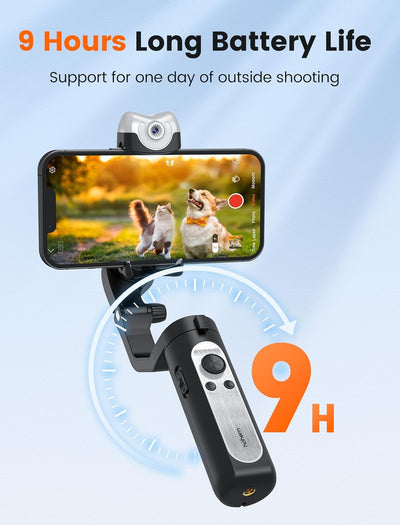 hohem iSteady V2S Smartphone Gimbal, 3-Achsen Handy Gimba mit AI Tracking, Tragbar und Faltbar, Andr