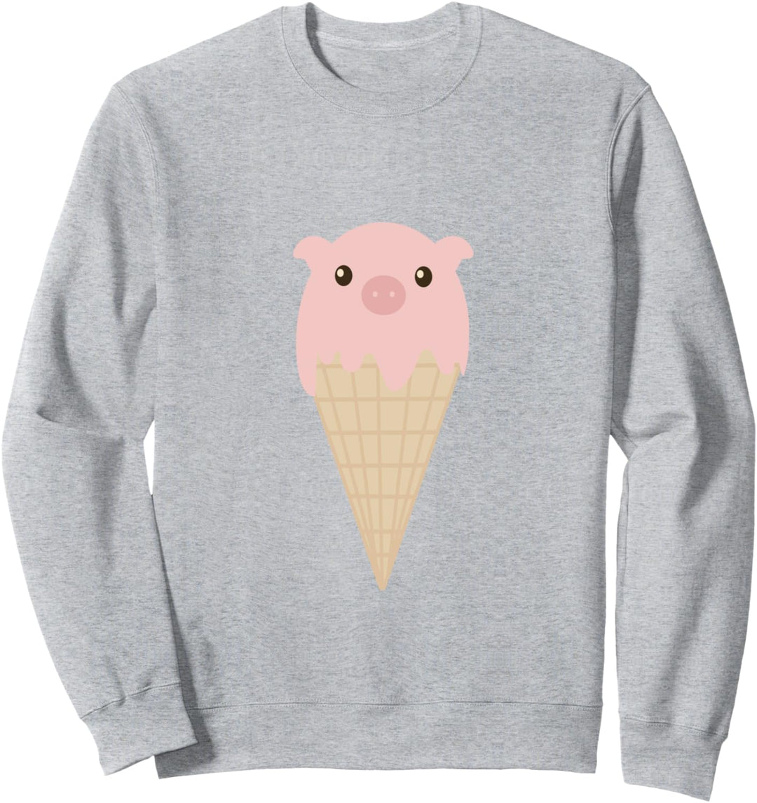 Schweineeis-Cartoon Sweatshirt