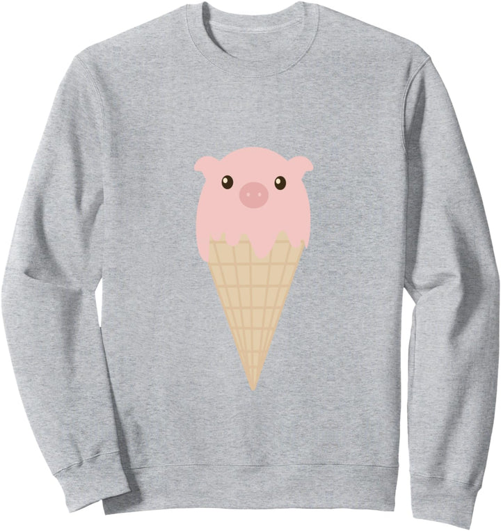 Schweineeis-Cartoon Sweatshirt