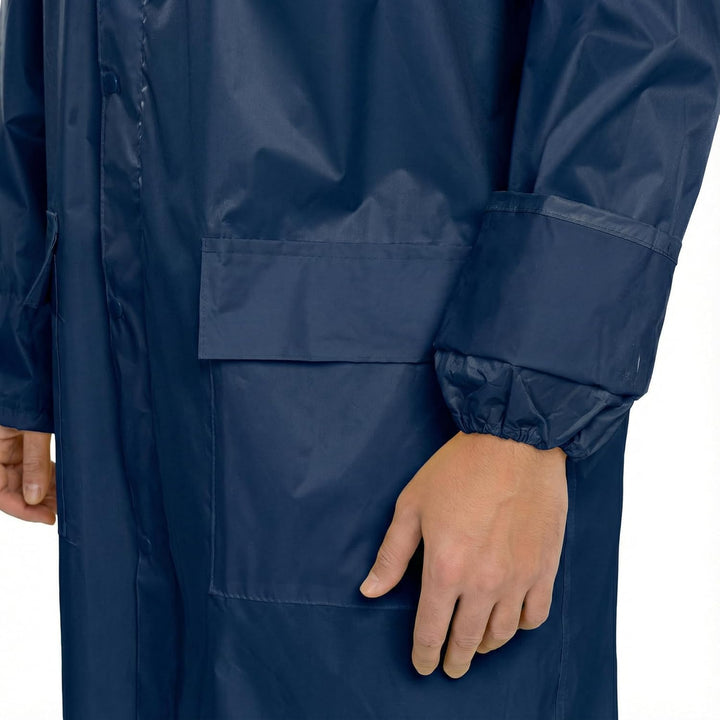 BWOLF POSEIDON Regenmantel Herren Regenmantel Wasserdichte Lange Regenjacke Outdoor Wiederverwendbar