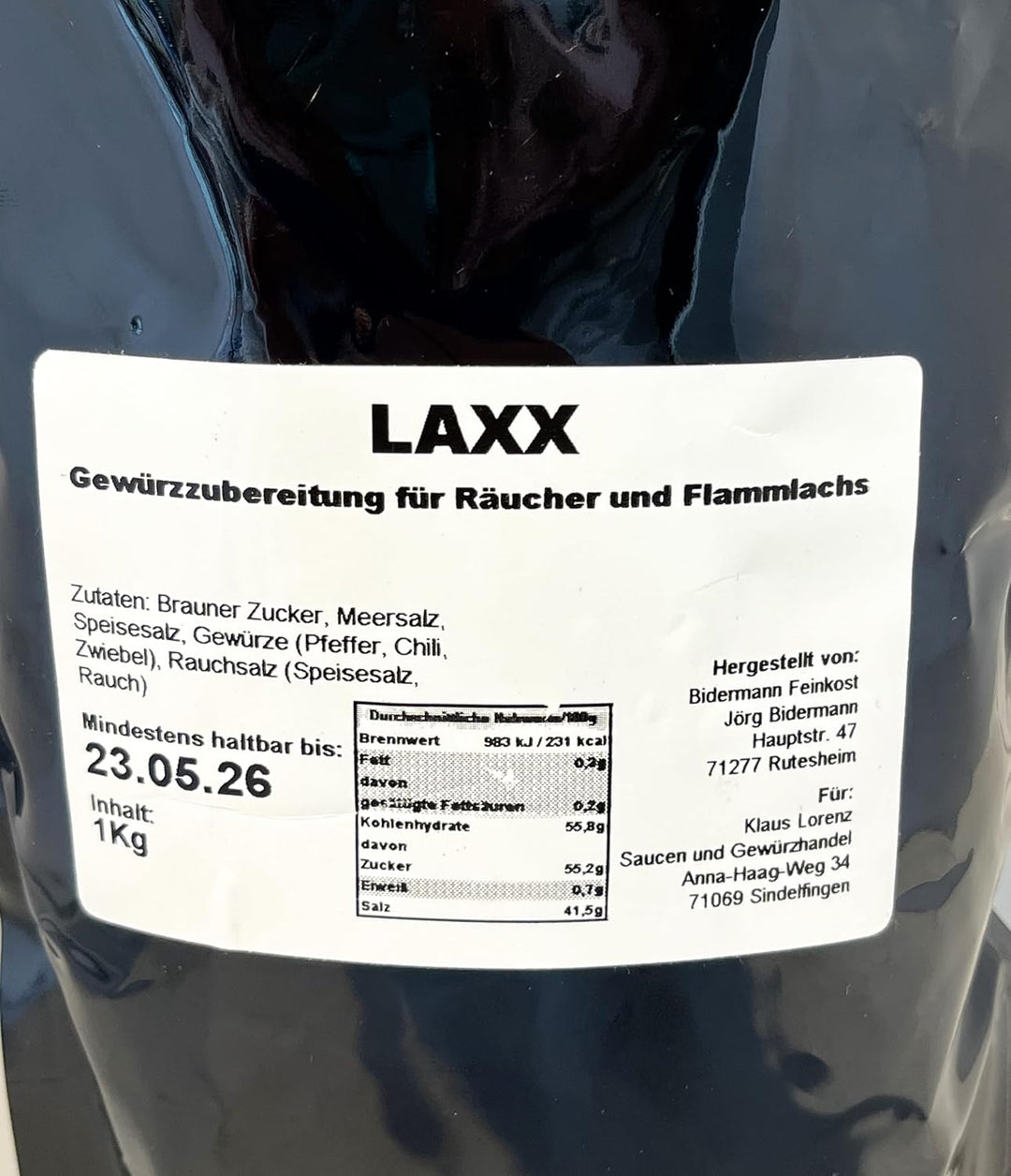 Flammlachs - und Räucherlachs Gewürzmischung von Grillstone 1000gr 1 kg (1er Pack), 1 kg (1er Pack)