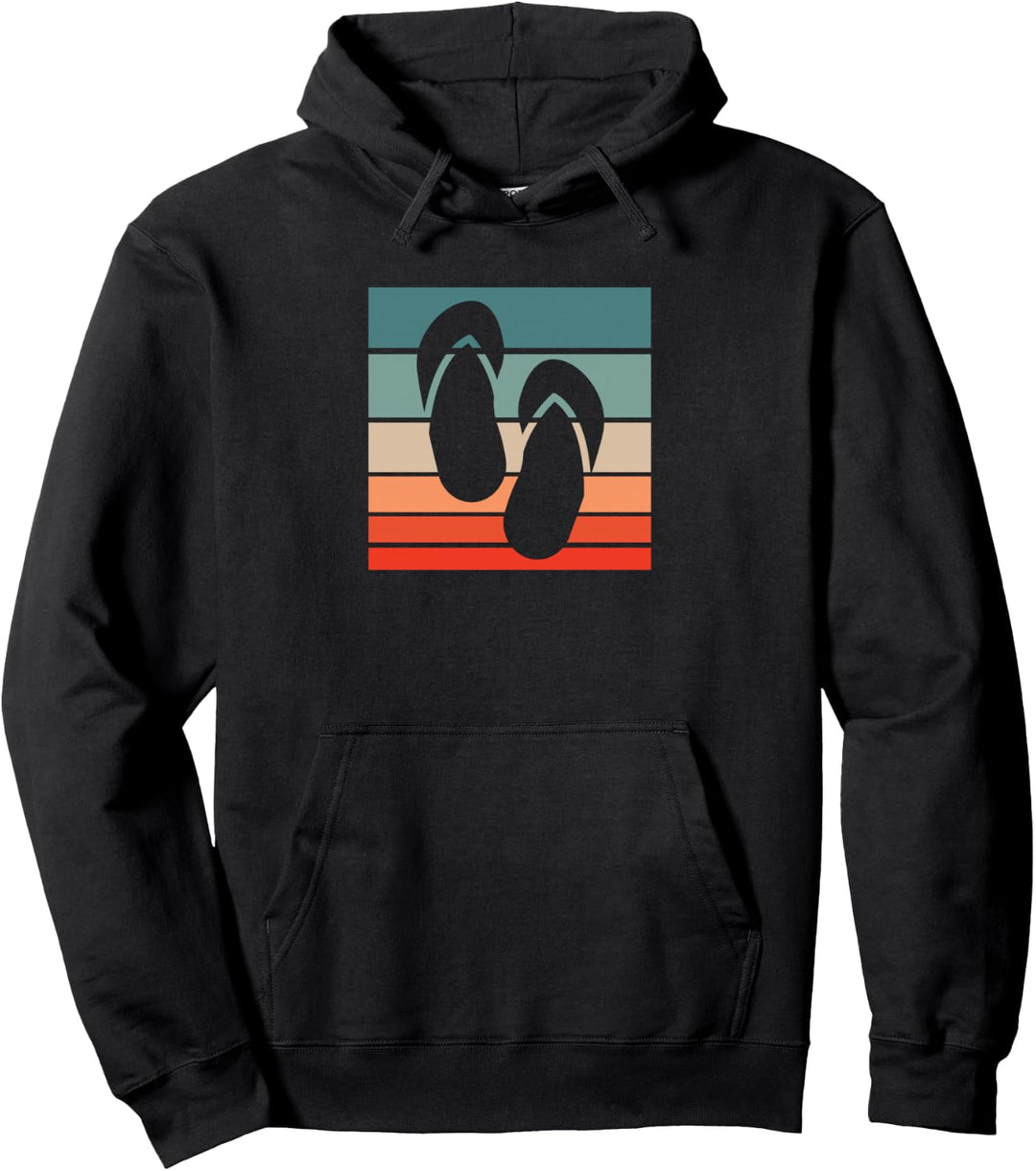 Flip Flops Retro Style Vintage Pullover Hoodie