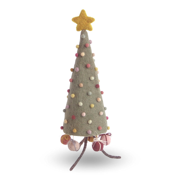 Én Gry & SIF Mini-Weihnachtsbaum aus Filz, Weihnachtsdeko zum Hinstellen, Hand-Made, fair-Trade, ein