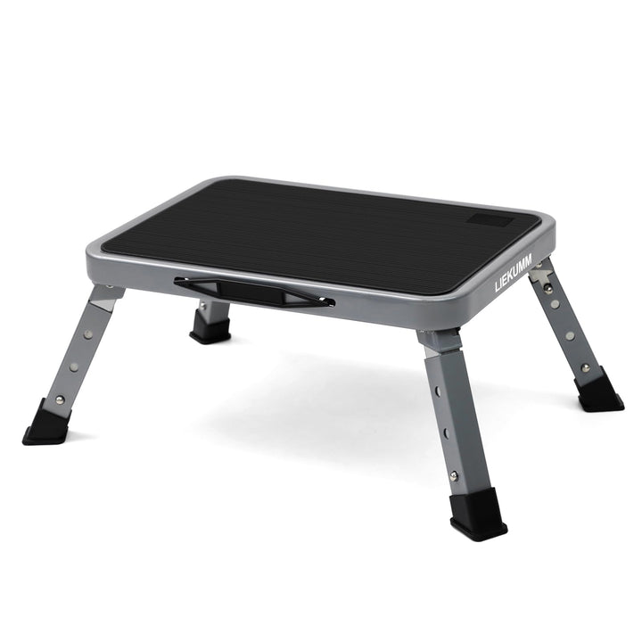 LIEKUMM 3-stufige Klappbarer Tritthocker, 150 kg Tragkraft Höhenverstellbar Tritthocker, Leichte Tri
