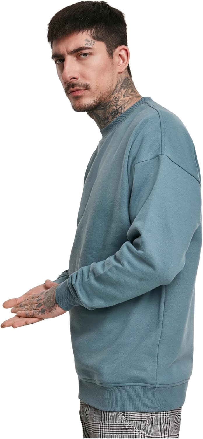 Urban Classics Basic Crewneck Männer Langarmshirt schwarz Basics, Streetwear XS Grosse Grössen Dusty