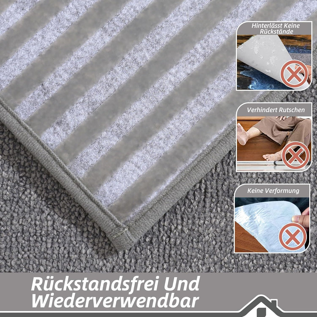 BEQHAUSE Stufenmatten rutschfest 15 Stück,Treppenmatten Einfassung Selbstklebend Sicherheit Stufente