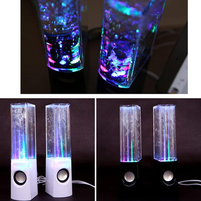 SOLUSTRE Bunte LED Wasser Lautsprecher mit Tanzen Brunnen Licht Zeigen Sound für Tablet Laptop PC US