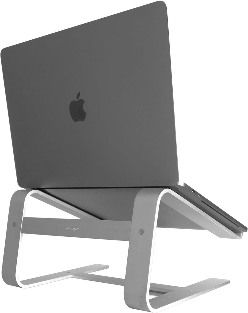 Macally astand Aluminium Laptop Ständer für Apple Macbook, Macbook Air, Macbook Pro – Silber Single,