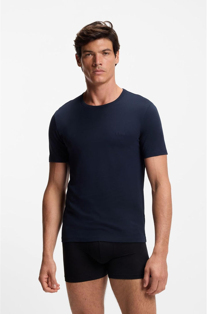 BOSS Herren Tshirtrn 3p Classic 10267939 0 Underwear_T_Shirt (1er Pack) S Open Miscellaneous 972, S