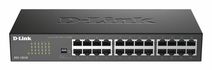 D-Link DGS-1024D Gigabit Ethernet Switch (24 Ports, 10/100/1000 Mbit/s, einfache Plug & Play-Install