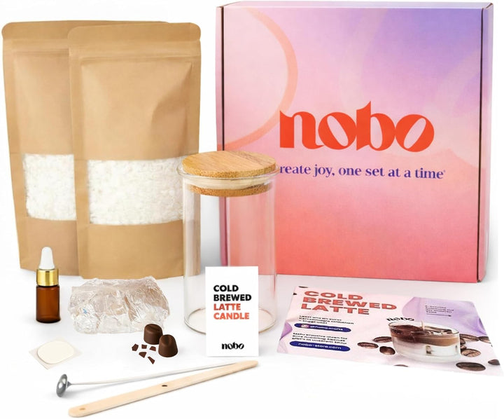 nobo crafts nobo DIY Kerzenherstellungsset Iced Kaffee Latte – Coffee Kerzen selber machen Set für E