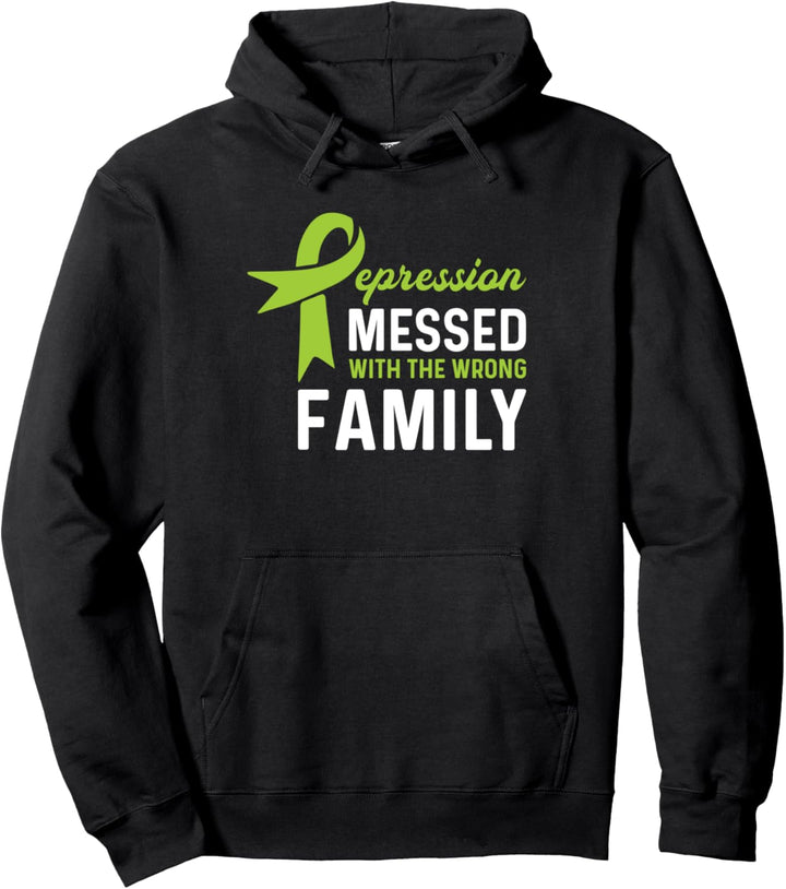 Depression durcheinander gebracht falsche Familie - Bewusstsein für Depressionen Pullover Hoodie