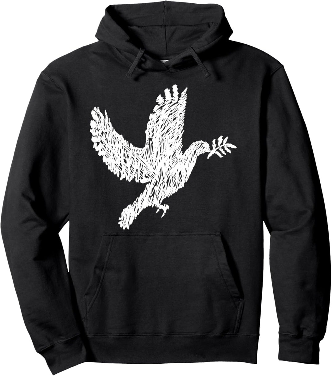 Friedenstaube Gekritzel Taube für Frieden Pullover Hoodie