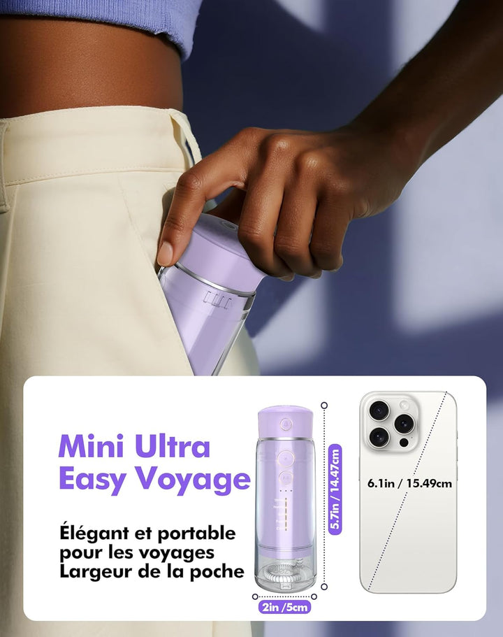Reise Munddusche Kabellos Zahnreinigung: Oral Irrigator mit 5 Modi, 180ML Wassertank IPX7 Wasserdich