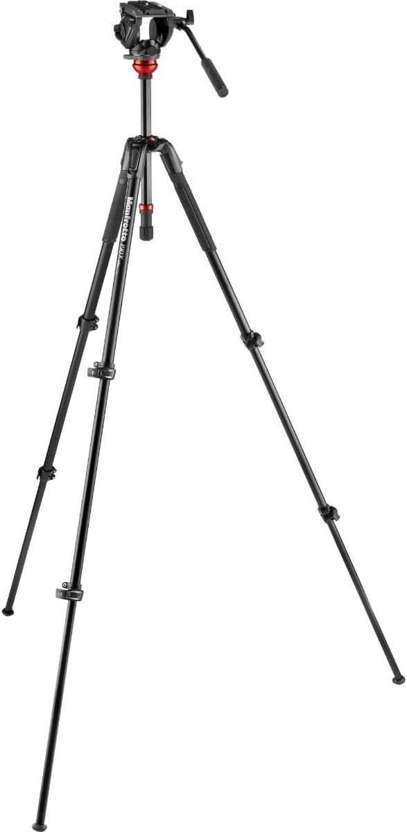 Manfrotto Nitrotech N12 Video Head w/CF Twin Leg Tripod MS, (w/CF Twin Leg Tripod MS 100/75mm) MVK50