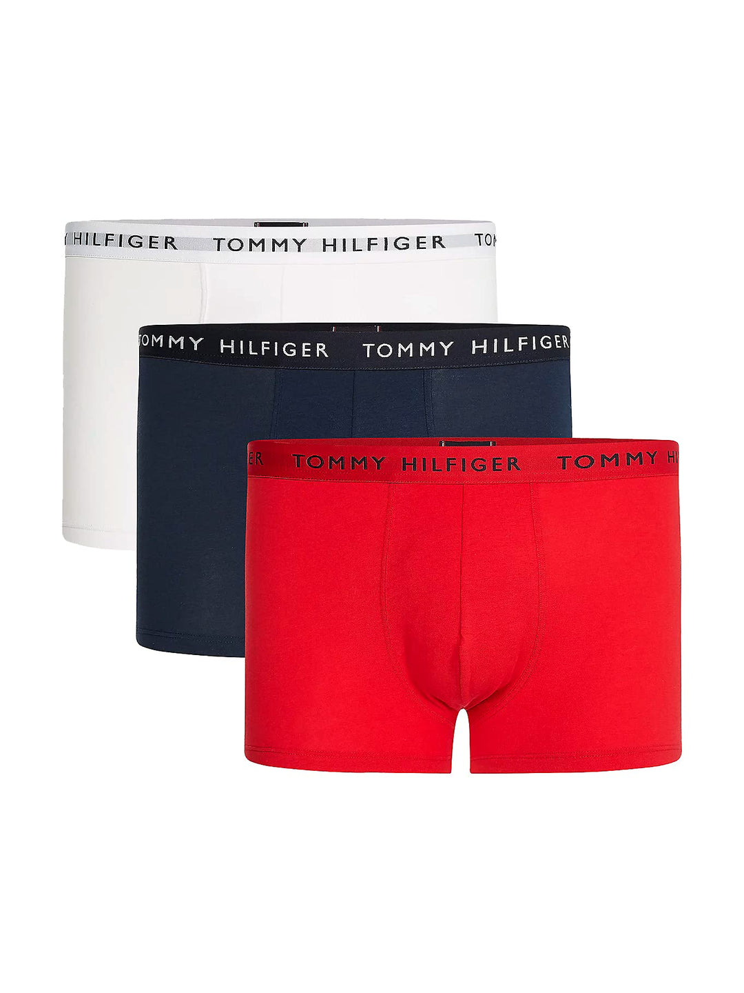 Tommy Hilfiger Underwear-Slips/Boxershorts Herren XL Mehrfarbig (White/Desert Sky/Primary Red), XL M