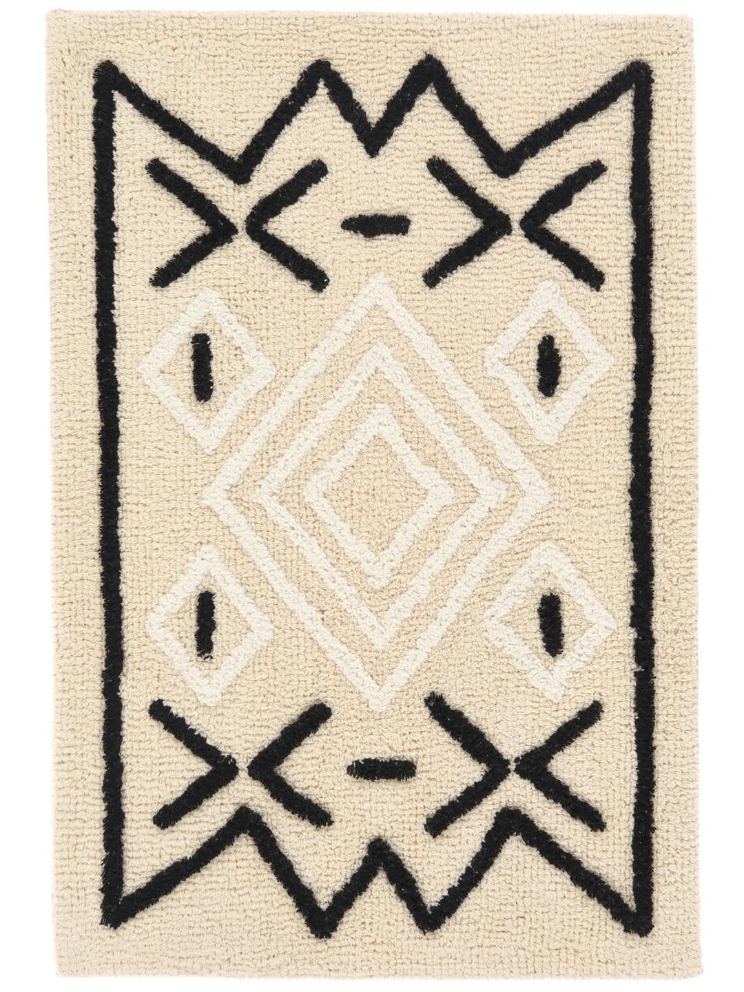 RugVista Badematte Atlantis, 90 x 60 cm, Rechteckig, Mittelflor, Moderner Badteppich, Maschinenwasch