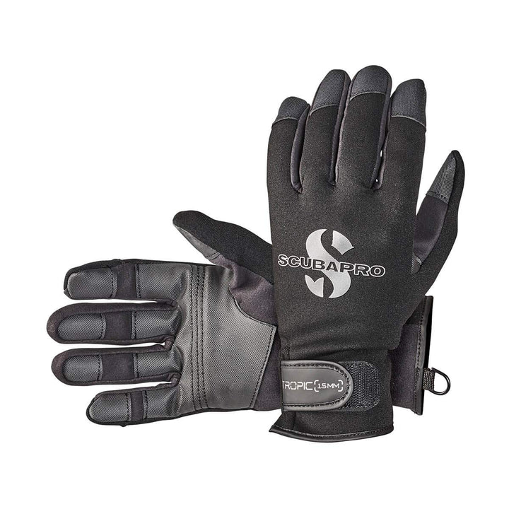 SCUBAPRO Tropic Tauchhandschuh, 1,5 Mm Handschuhe L Schwarz, L Schwarz