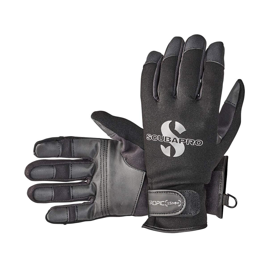 SCUBAPRO Tropic Tauchhandschuh, 1,5 Mm Handschuhe M Schwarz, M Schwarz